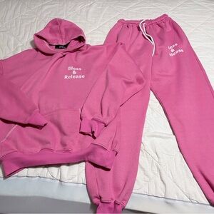 Pink Womens Sweatpants Set XL and XXL